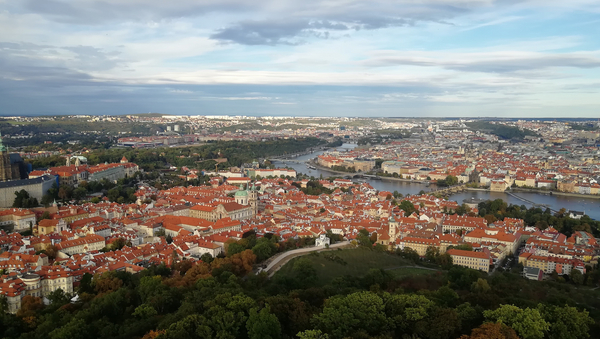 Aussicht auf die Stadt Prag.