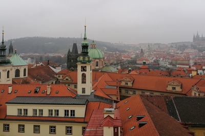 Blick über die Dächer Prags.