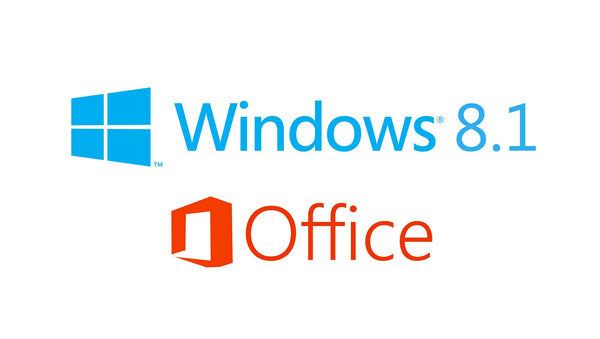 Logos von Windows 8.1 und Office