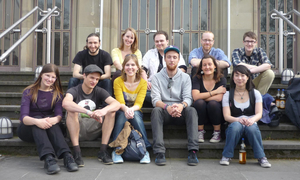 Gruppe von Redakteurinnen und Readkteuren der Campusradios Mainz und Trier