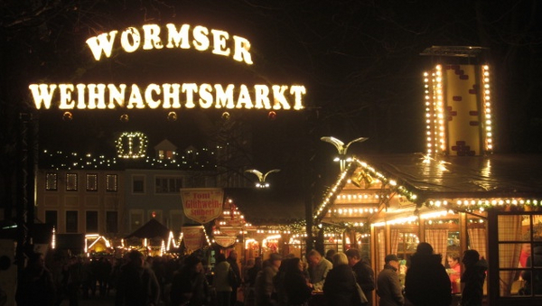 Schriftzug Wormser Weihnachtsmarkt
