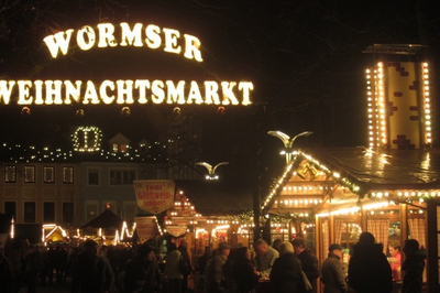 Schriftzug Wormser Weihnachtsmarkt