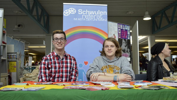 Mitglieder des Schwulenreferats Mainz