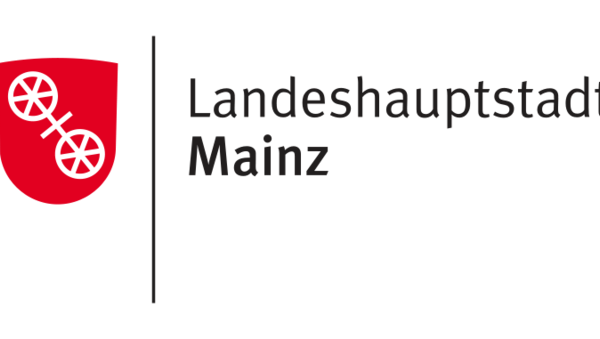 Logo der Stadt Mainz mit Mainzer Wappen und Text "Landeshauptstadt Mainz"