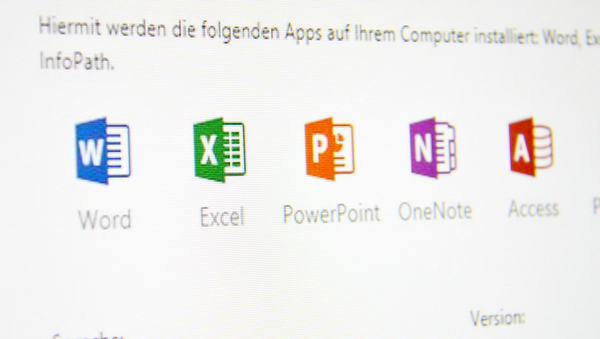 Logos der Microsoft Office Reihe