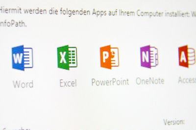 Logos der Microsoft Office Reihe